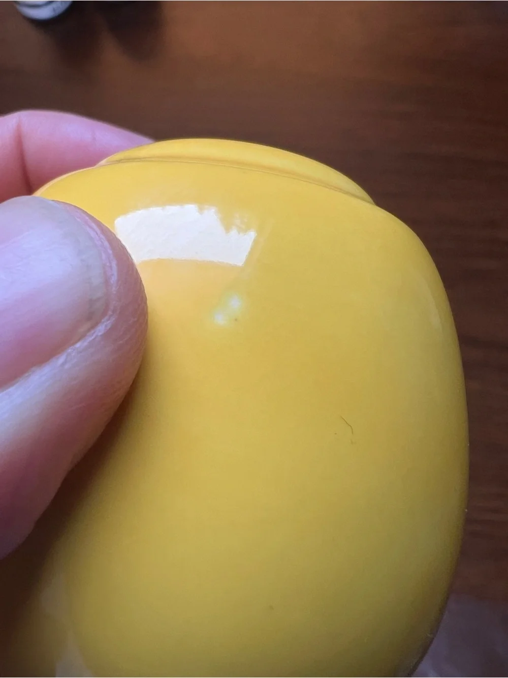 Vintage Round Yellow Ceramic Salt and Pepper Shakers